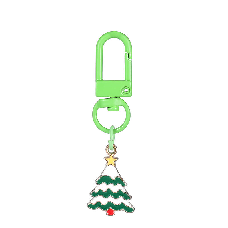 Wholesale Christmas Santa Claus Gingerbread Man Zinc Alloy Keychain